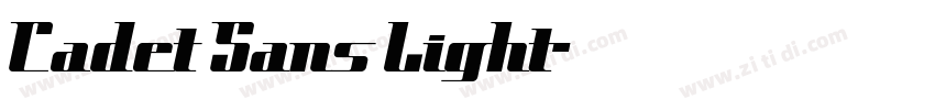 Cadet Sans Light字体转换